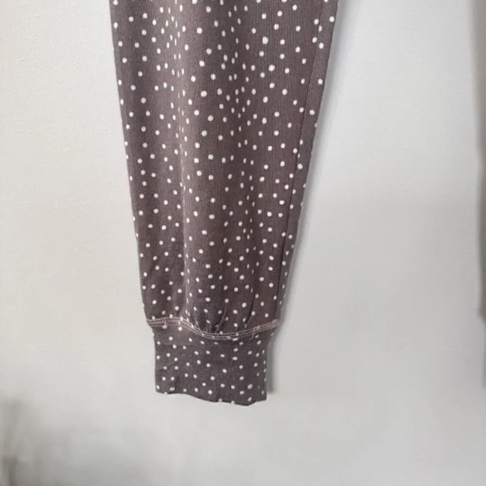 PJ Salvage Women's Dotted Soft Pajama Jogger Pants Grey S‎